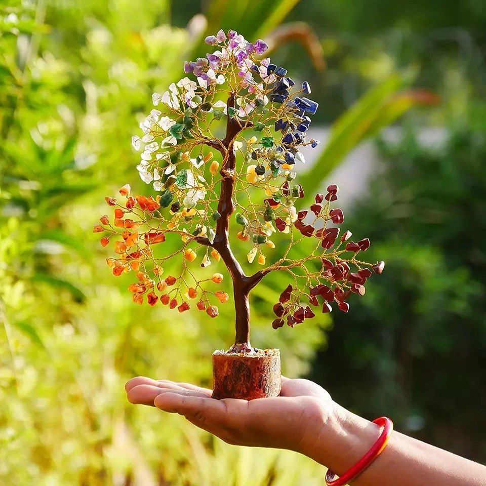 Arbre de Vie 7 Chakras en Pierres Naturelles pour la Sérénité - Biloria