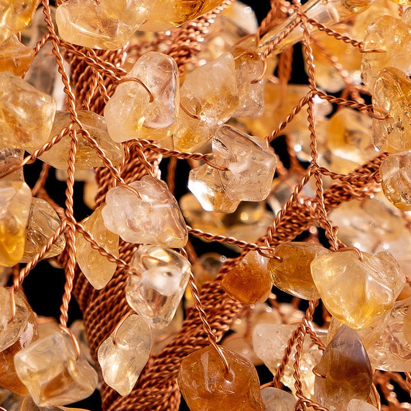 Arbre de Vie Citrine Agate pour Attirer Prospérité - Biloria