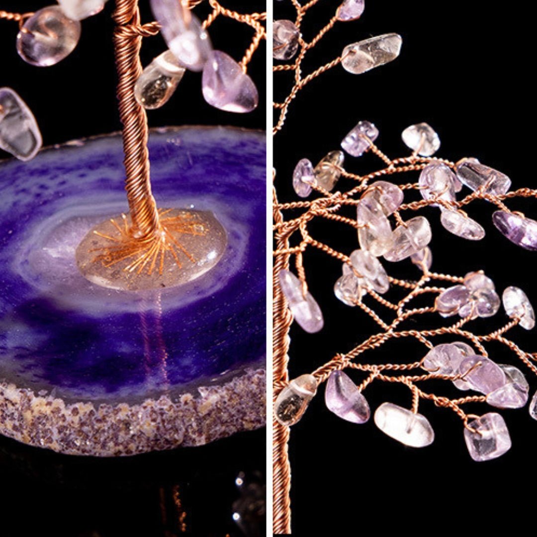Arbre de Vie en Amétrine et Agate | Harmonie et Équilibre - Biloria