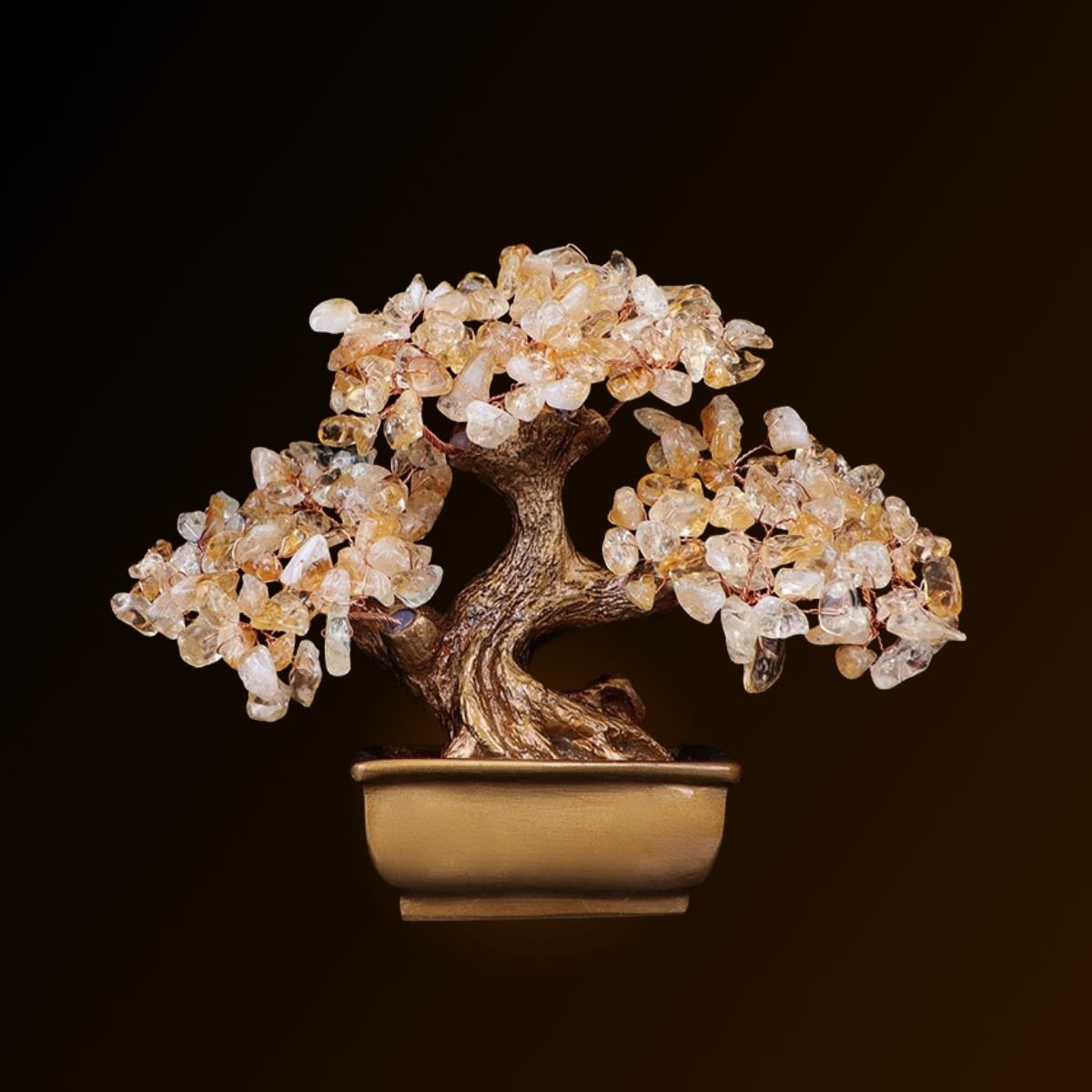 Arbre de Vie en Citrine - Symbole d'Abondance et d'Optimisme - Biloria