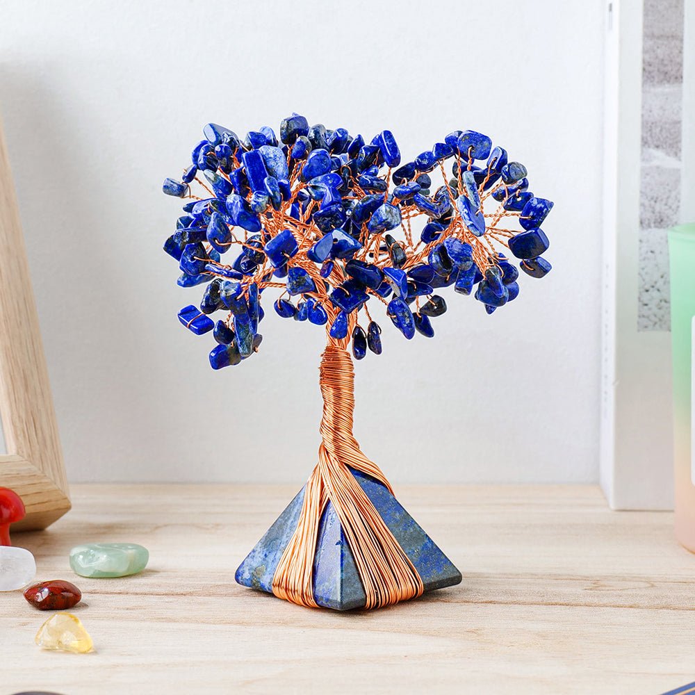 Arbre de Vie et Pyramide en Pierre Naturelle pour la Méditation - Biloria