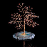 Arbre de Vie Grenat et Agate 11cm - Symbole de Croissance - Biloria