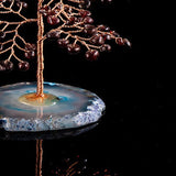 Arbre de Vie Grenat et Agate 11cm - Symbole de Croissance - Biloria