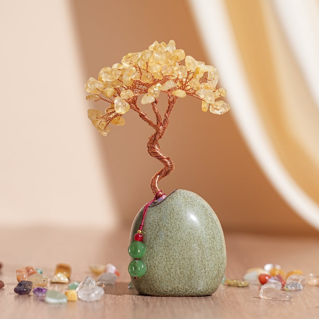 Arbre de Vie Miniature en Pierres Naturelles – Feng Shui Déco - Biloria