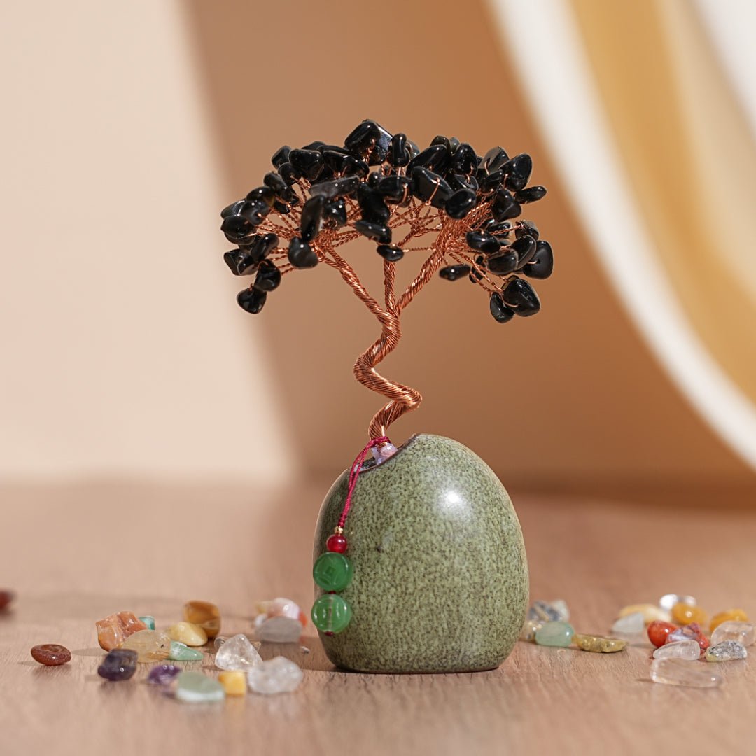 Arbre de Vie Miniature en Pierres Naturelles – Feng Shui Déco - Biloria