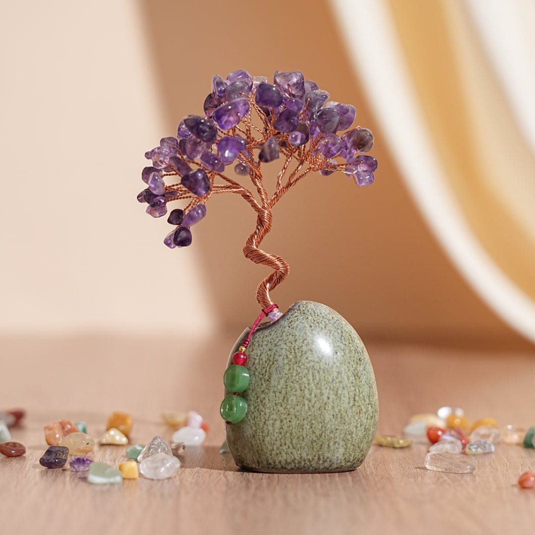 Arbre de Vie Miniature en Pierres Naturelles – Feng Shui Déco - Biloria
