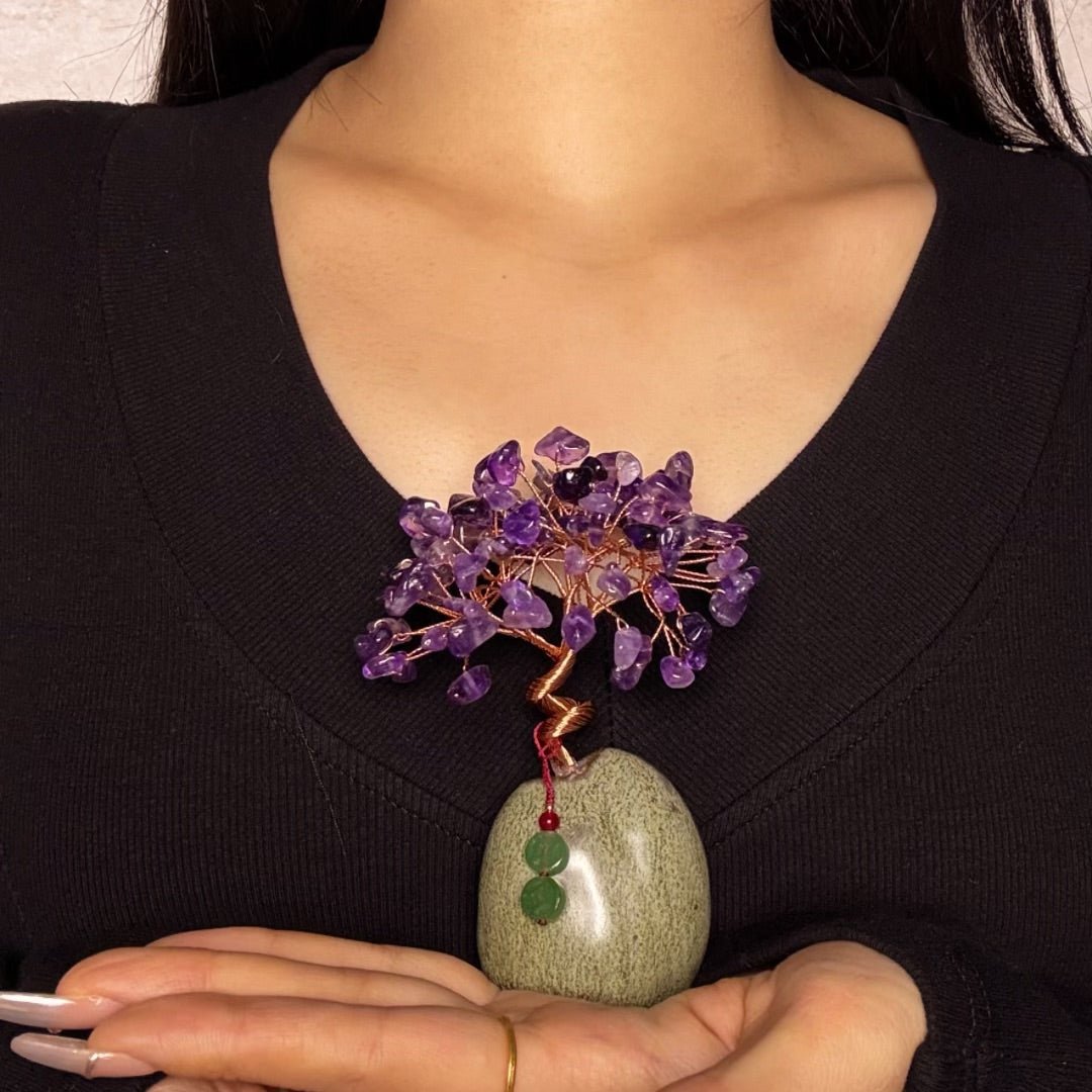 Arbre de Vie Miniature en Pierres Naturelles – Feng Shui Déco - Biloria