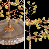 Arbre de Vie Péridot Agate pour attirer prospérité et abondance - Biloria