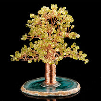 Arbre de Vie Péridot Agate pour attirer prospérité et abondance - Biloria