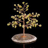 Arbre de Vie Péridot Agate pour attirer prospérité et abondance - Biloria