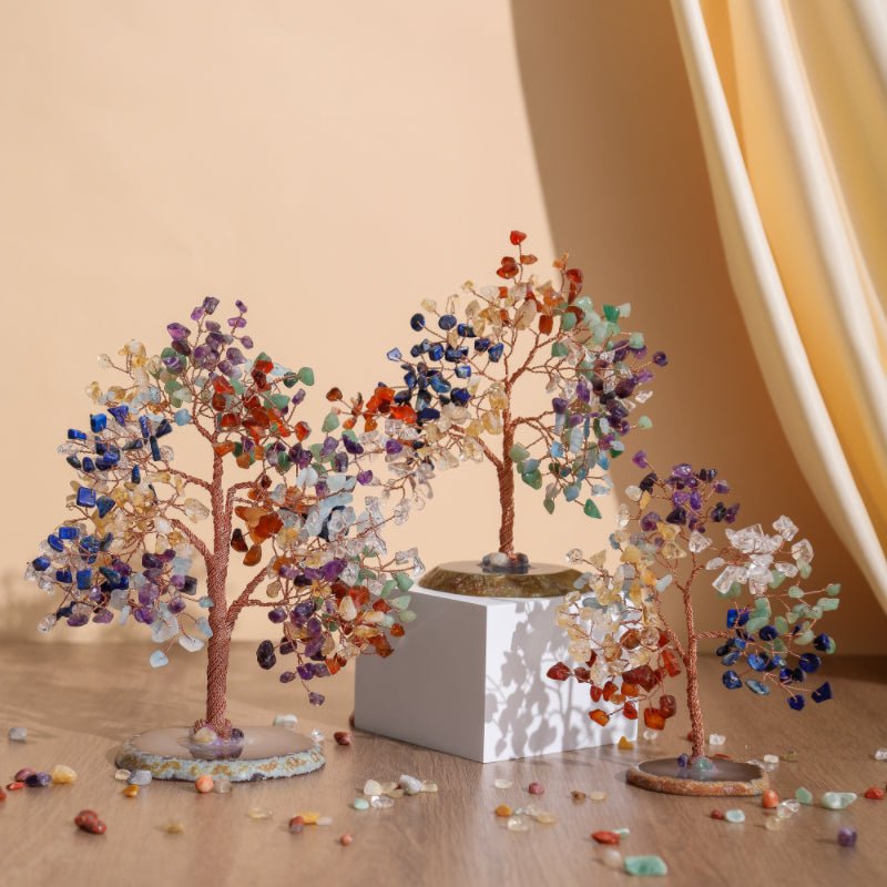 Arbre de Vie Pierres 7 Chakras pour Sérénité et Confiance - Biloria