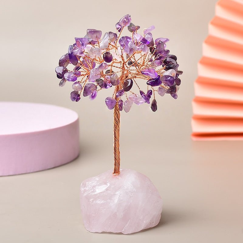 Arbre de Vie Quartz Rose pour Méditation et Recentrage - Biloria