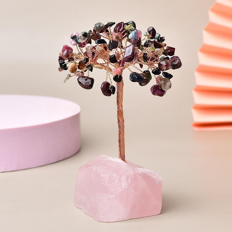 Arbre de Vie Quartz Rose pour Méditation et Recentrage - Biloria