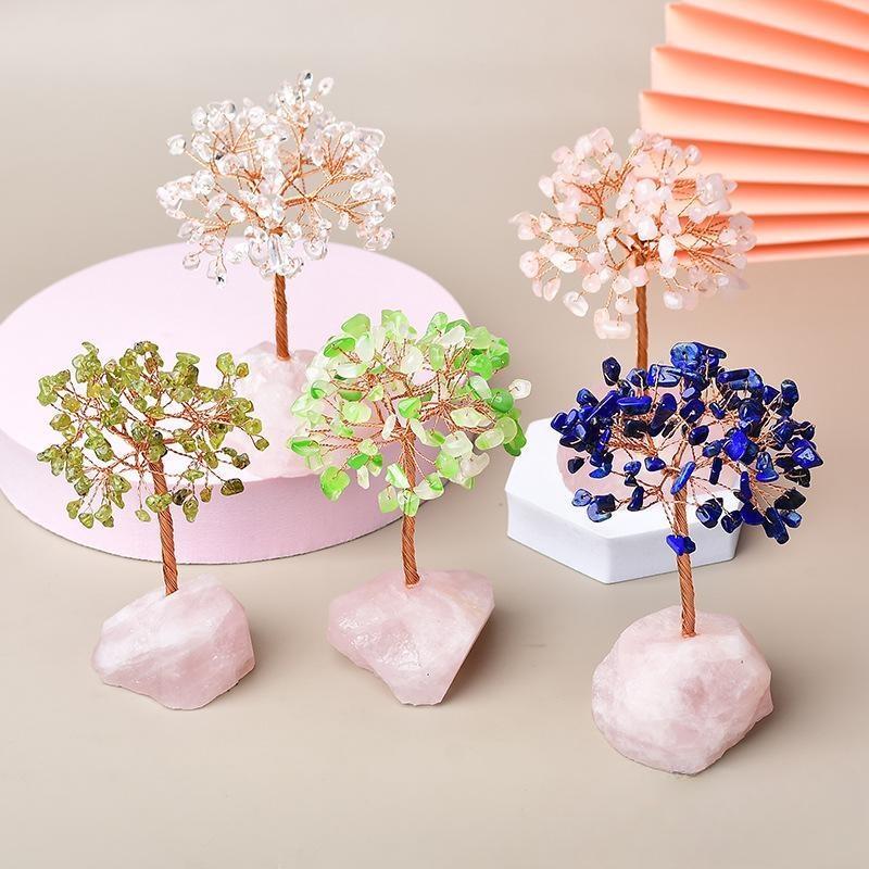 Arbre de Vie Quartz Rose pour Méditation et Recentrage - Biloria