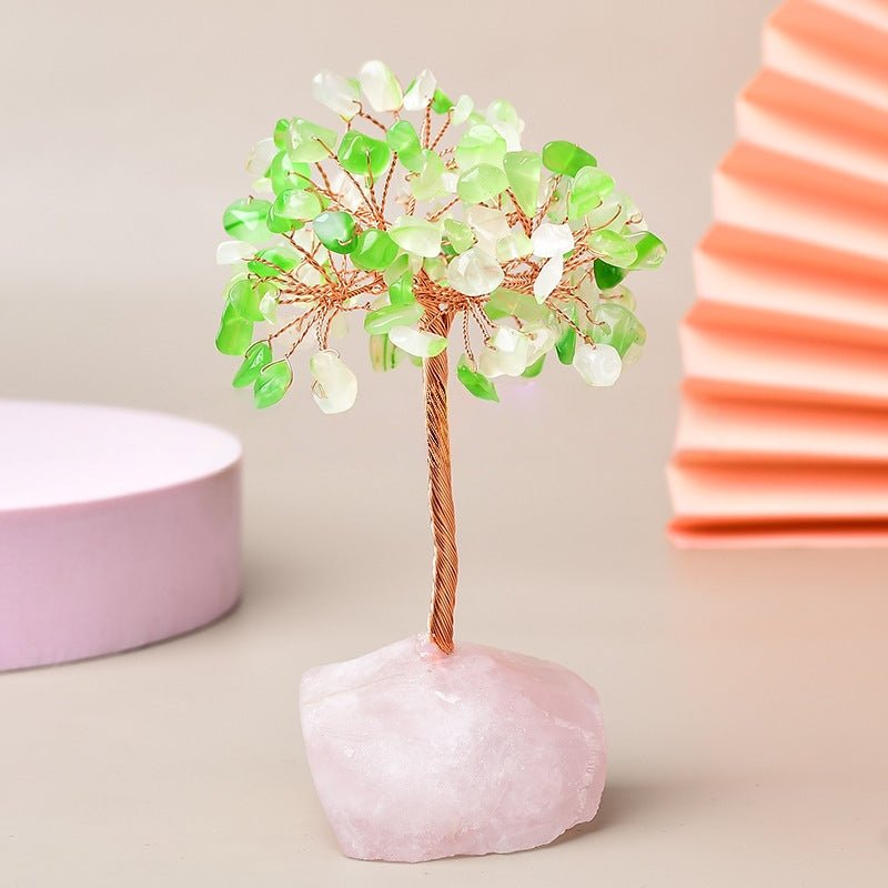 Arbre de Vie Quartz Rose pour Méditation et Recentrage - Biloria