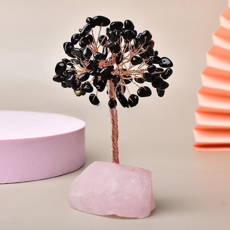 Arbre de Vie Quartz Rose pour Méditation et Recentrage - Biloria