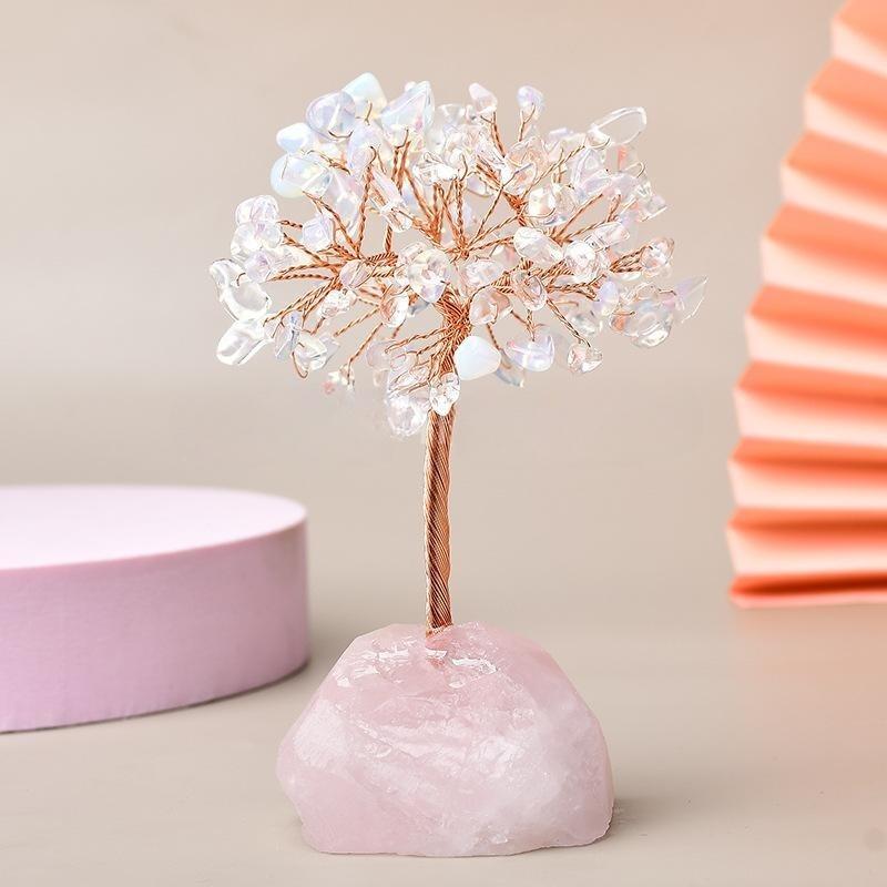 Arbre de Vie Quartz Rose pour Méditation et Recentrage - Biloria