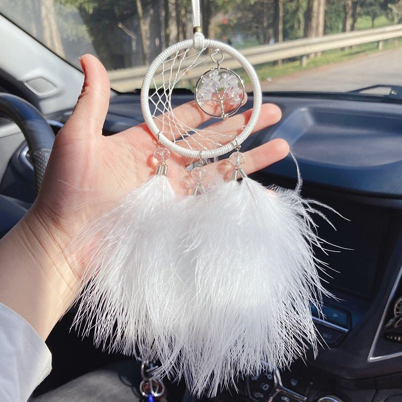 Attrape Rêve Arbre de Vie Nature en Pierres Naturelles pour Voiture - Biloria