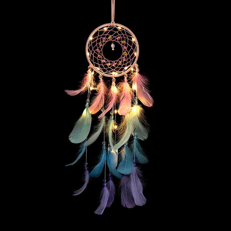 Attrape Rêve arc-en-ciel décoration chambre zen - Biloria