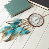 Attrape Rêve Artisanal Turquoise pour Sommeil Réparateur - Biloria