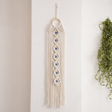 Attrape Rêve Macramé Bouclier Romantique Mauvais Œil - Biloria