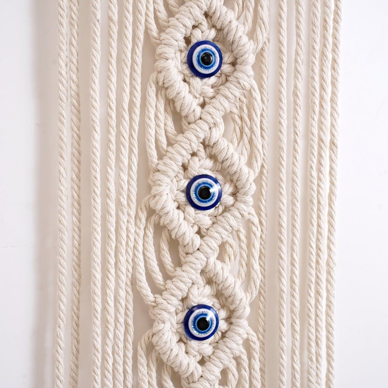 Attrape Rêve Macramé Bouclier Romantique Mauvais Œil - Biloria