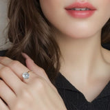 Bague Aigue Marine Argent 925 – Bijou Minimaliste Océan de Givre - Biloria