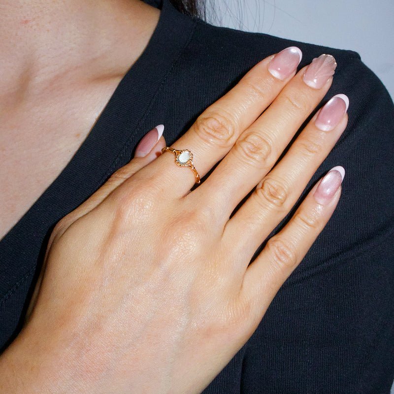 Bague Aigue marine Argent 925 - Pierre naturelle Bienveillance - Biloria