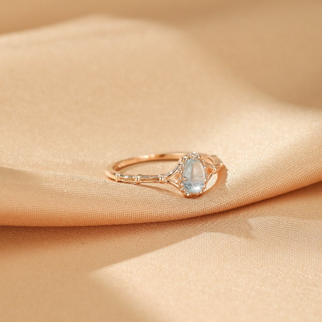Bague Aigue marine Argent 925 - Pierre naturelle Bienveillance - Biloria