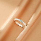 Bague Aigue Marine Argent 925 Taille Réglable 3mm Pierre Naturelle - Biloria