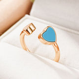 Bague Amazonite Cœur – Apaisement et Émotions - Biloria