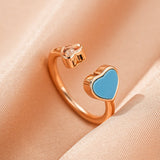 Bague Amazonite Cœur – Apaisement et Émotions - Biloria