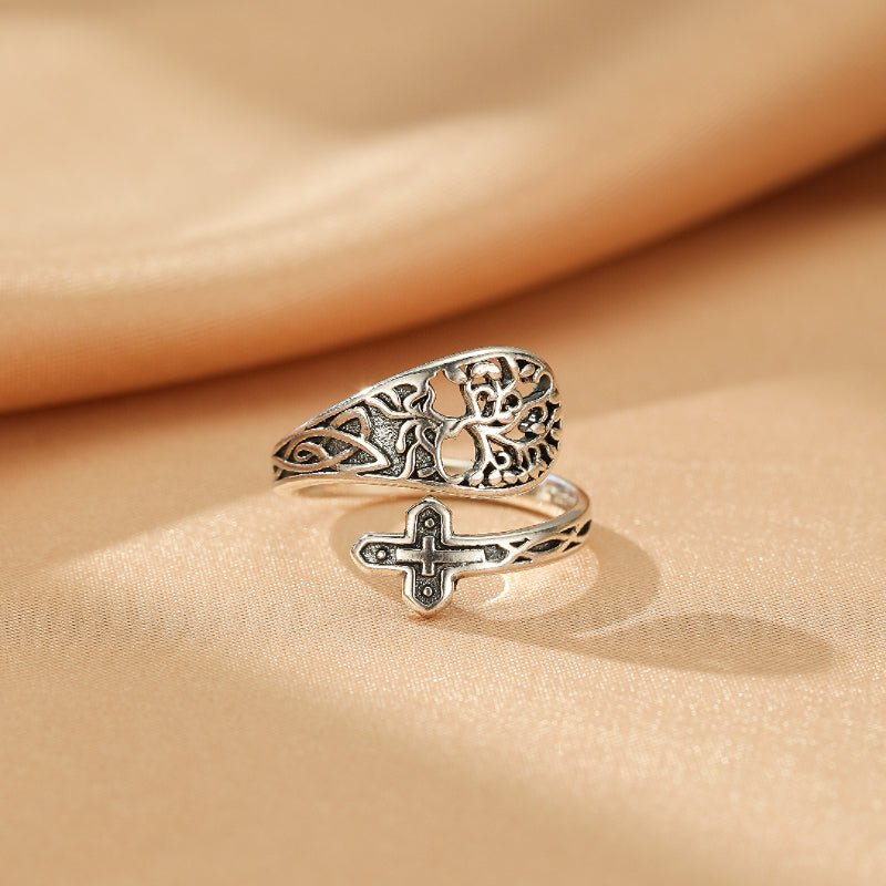 Bague Arbre de Foi en Argent 925 Ajustable - Biloria