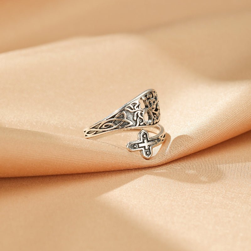 Bague Arbre de Foi en Argent 925 Ajustable - Biloria
