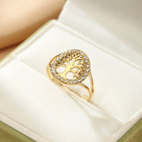 Bague Arbre de Vie Ajustable – Symbole de Nature et Lumière - Biloria