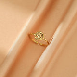 Bague Arbre de Vie Ajustable – Symbole de Renouveau - Biloria