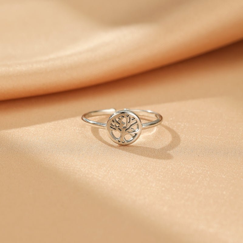 Bague Arbre de Vie Ajustable – Symbole de Renouveau - Biloria