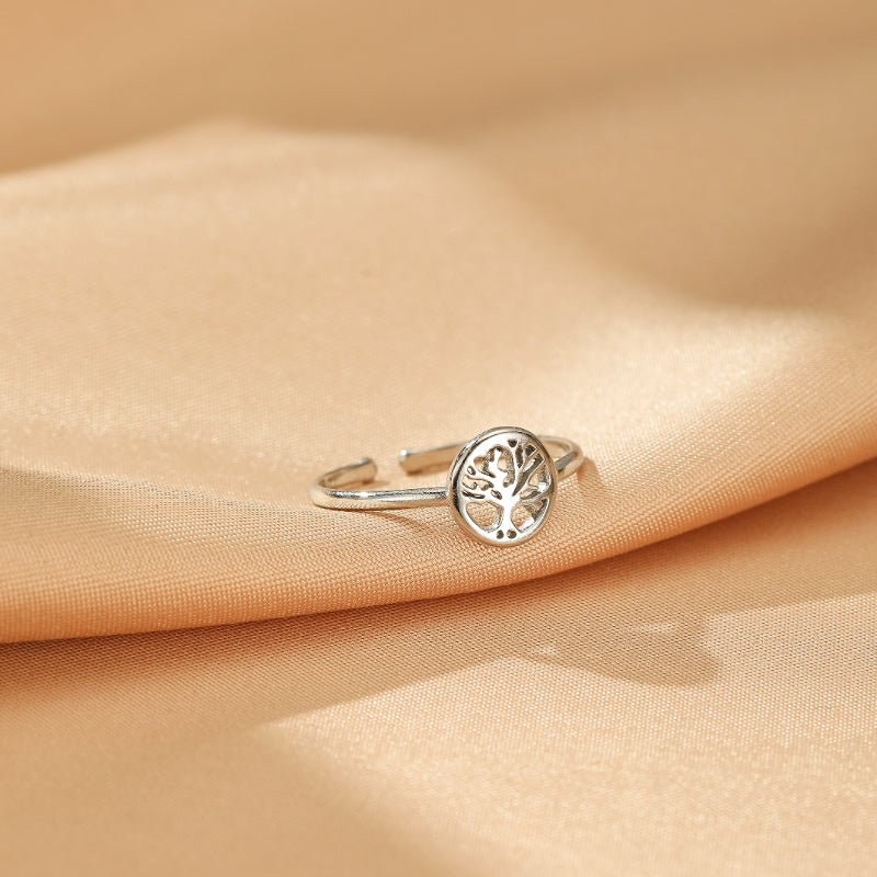 Bague Arbre de Vie Ajustable – Symbole de Renouveau - Biloria