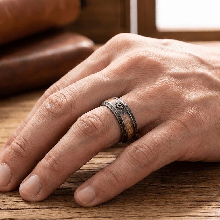 Bague Arbre de Vie Viking Acier Inoxydable | Force et Ancrage - Biloria