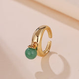 Bague Aventurine Verte – Pierre Naturelle Goutte Sérénité - Biloria