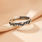 Bague couple astres unis argent 925 ajustable - Biloria