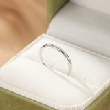 Bague Couple Cœur Entrelacé Argent 925 Ajustable - Biloria