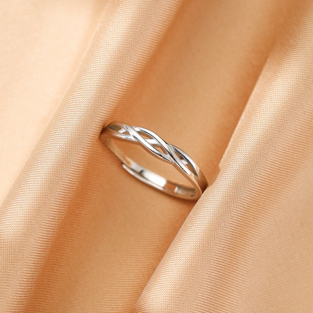 Bague Couple Pierre de Lune Argent 925 – Lien Éternel - Biloria