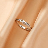 Bague Couple Pierre de Lune Argent 925 – Lien Éternel - Biloria