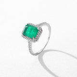 Bague Émeraude Argent S925 – Bijou Harmonie et Renaissance - Biloria