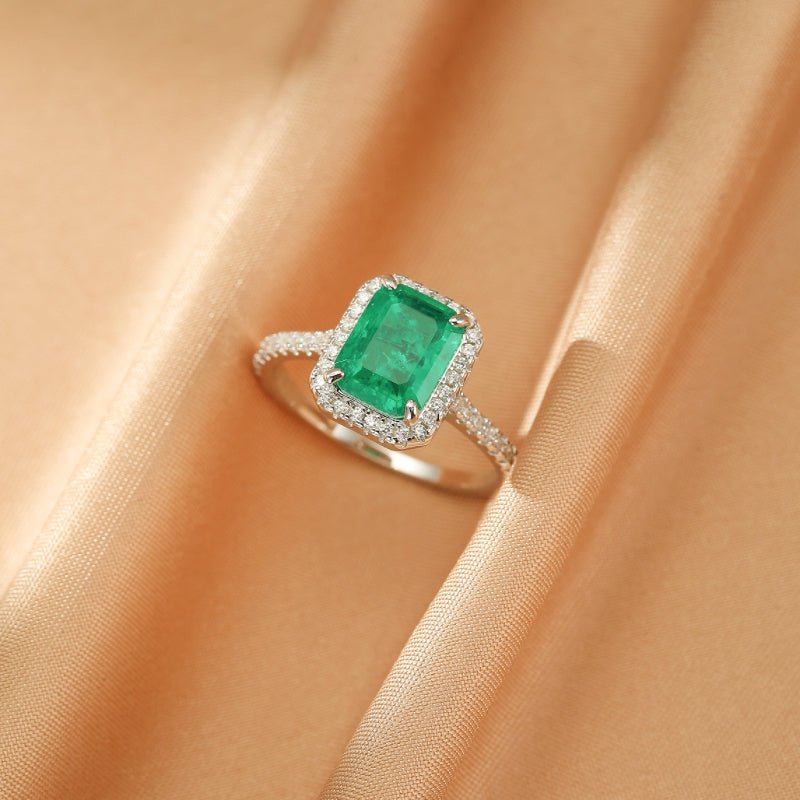 Bague Émeraude Argent S925 – Bijou Harmonie et Renaissance - Biloria