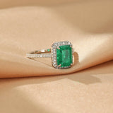Bague Émeraude Argent S925 – Bijou Harmonie et Renaissance - Biloria
