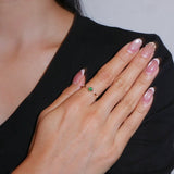 Bague Émeraude en Argent Plaqué Or 14K – Renouveau et Harmonie - Biloria