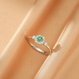 Bague Émeraude Harmonie Verte – Argent S925 - Biloria
