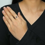 Bague Grenat Argent 925 Vintage - Cadeau Fête ou Anniversaire - Biloria